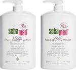 Sebamed Liquid Face & Body Wash 1000 ml 2'li Paket Likit Yüz ve Vücut Temizleme Jeli