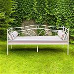 Sefes Daybed Meliha Metal Sedir Beyaz