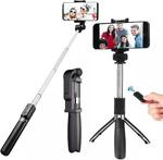 Selfie Stick 360 Derece Dönen Bluetooth Tripod L01