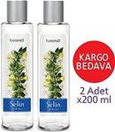 Selin 2 Adet Parfümlü Hanımeli Kolonya Pet Şişe 200 Ml