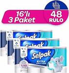 Selpak Extra Tuvalet Kağıdı Antibakteriyel Koruma 48'Li (16X3)