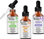 Serena Vitamin C + Hyaluronic Acid + Retinol - Yüksek Etken Maddeler