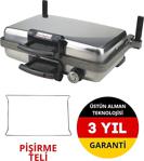 Sermelex Jumbo Granit Grill (Inox) - Silex Bazlama Lahmacun Ve Izgara Tost Makinesi