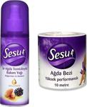 Sesu Sir Ağda Temizleyici Bakım Yağı Böğürtlen & Badem 150Ml + Ağda Bezi 10Mt