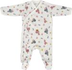Sevi Bebe Unisex Bebek Beyaz Prematüre Pijama Tulum Art-6945