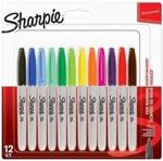 Sharpie 2065404 Permanent Fine Kalem Karışık Renk 12 Li