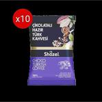 Shazel Çikolatalı Hazır Türk Kahvesi- 100Gr. (100G X 10 Adet)