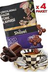 Shazel Çikolatalı Türk Kahvesi 4'Lü Paket Toplam 400 Gr. Special Series