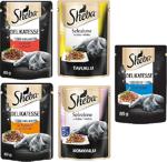 Sheba Pouch Karışık Paket Sığır-Ton-Tavuk-Somon-Hindi Yetişkin Kedi Yaş Maması 85 Gr (10 Adet)