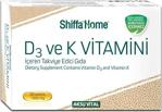 Shiffa Home D3 Ve K Vitamini Içeren Takviye Edici Gıda Takviyesi 30 Kapsül