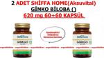 Shiffa Home Ginkgo Biloba 620 mg 2'li Paket 60 Kapsül