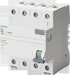 SIEMENS 5SV4344-0  40A  30mA  400V (3 FAZ+NÖTR) KAÇAK AKIM KORUMA RÖLESİ