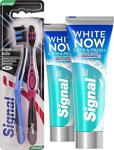 Signal White Now Extra Fresh Diş Macunu 75 Ml X2 + Performance Black 1+1 Yumuşak Diş Fırçası