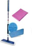 Silva Mikrofiber Cam Bezli Kuru Bezli Mop Set