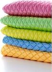 Si̇lver Home Mikrofiber 40X40Cm 5Li Baklava Desen Cam Temizlik Bezi - Renkli