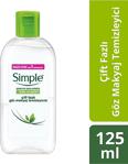 Simple Kind To Skin Hassas Ciltlere Uygun Kirpik Besleyen Çift Fazlı Göz Makyaj Temizleyicisi 125 Ml