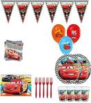 Şimşek Mcqueen Cars 3 Şi̇mşek Mcqueen Arabalar Doğum Günü Parti̇ Malzemeleri̇ Süsleri̇ Seti̇ 8 Ki̇şi̇li̇k