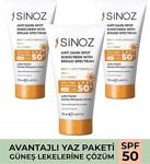 Sinoz Leke Karşıtı Spf 50+ 50 Ml 3 Adet Güneş Kremi