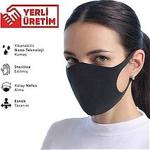 Siyah Yıkanabilir Nano Maske Scuba Kumaş Maske