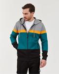 Skechers High Vibes 2 M Colorblock Fz Jacket Erkek Gri Fermuarlı Eşofman Üstü