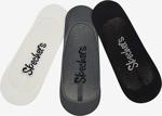 Skechers Skx W No Show Plain 3 Pack Kadın Siyah Çorap