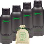 Slazenger Deodorant Yeşil 150Ml - 4 Adet / Areon Nature Gardrop Çekmece Kokusu