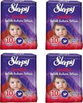 Sleepy 10\'lu 4 Paket Bebek Bakım Örtüsü