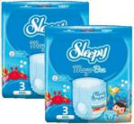 Sleepy 3 Numara 4-9 kg Midi 17'li 2 Paket Mayo Bebek Bezi