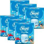 Sleepy 3 Numara 4-9 kg Midi 17'li 6 Paket Mayo Bebek Bezi