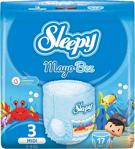 Sleepy 3 Numara 4-9 kg Midi 17'li Mayo Bebek Bezi