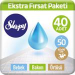 Sleepy 40\'Lı Ekstra Fırsat Paketi Bebek Bakım Örtüsü