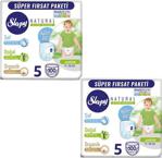 Sleepy 5 Numara Natural Külot Bez Junior 2x100=200 Adet 11-18 kg - Standart - 11 - 18 kg