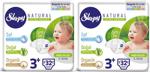 Sleepy Bebek Bezi Naturel 3+ Numara-beden Midi Plus 5-10 Kg 32 Li 2 Paket 64 Adet