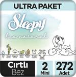 Sleepy Bio Natural 2 Numara Mini 272'Li Ultra Paket Bebek Bezi