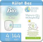 Sleepy Bio Natural 4 Numara Maxi 144'Lü Külot Bez