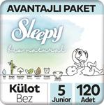 Sleepy Bio Natural 5 Numara Junior 120'Li Külot Bez