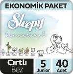 Sleepy Bio Natural 5 Numara Junior 40'Lı Ekonomik Paket Bebek Bezi