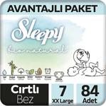 Sleepy Bio Natural 7 Numara Xx Large 84'Lü Bebek Bezi