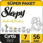 Sleepy Extra Günlük Aktivite 7 Numara Maxi 56'Lı Bebek Bezi