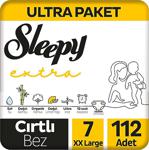 Sleepy Extra Günlük Aktivite 7 Numara Xx Large 112'Li Bebek Bezi