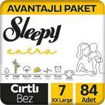 Sleepy Extra Günlük Aktivite Bebek Bezi 7 Numara Xxlarge Avantajlı Paket 84 Adet