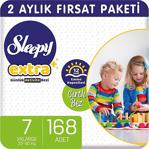 Sleepy Extra Günlük Aktivite Bezi 7 Numara Xxlarge 168 Adet