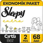 Sleepy Extra Günlük Aktivite Ekonomik Paket 2 Numara Mini 68'Li Bebek Bezi