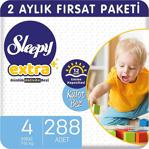 Sleepy Extra Günlük Aktivite Külot Bez 4 Numara Maxi 288 Adet