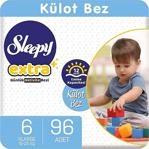 Sleepy Extra Günlük Aktivite Külot Bez 6 Numara Xlarge 96 Adet