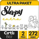 Sleepy Extra Günlük Aktivite Ultra Paket 2 Numara Mini 272'Li Bebek Bezi