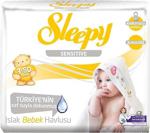 Sleepy Islak Havlu Mendil 3 Lü Pk 50 Yaprak Sensitive Plastik Kapaklı