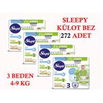 Sleepy Külot Bez 3 Beden 4-9 Kg 272 Adet