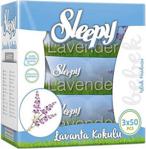 Sleepy Lavanta Kokulu 50 Yaprak 3'lü Paket Islak Mendil