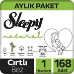 Sleepy Natural 1 Numara Newborn 168'Li Bebek Bezi